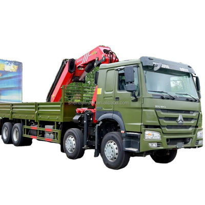 qualità  CRANE China SinoTruck HOWO 8x4 12 Wheels Truck Crane 16 20 TRUCK 25 Ton Knuckle Boom Lorry Mounted Crane For Sale fabbrica